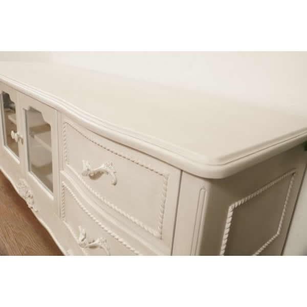 【新品】ハンプトン　リビングボード　アンティークホワイト　アウトレット