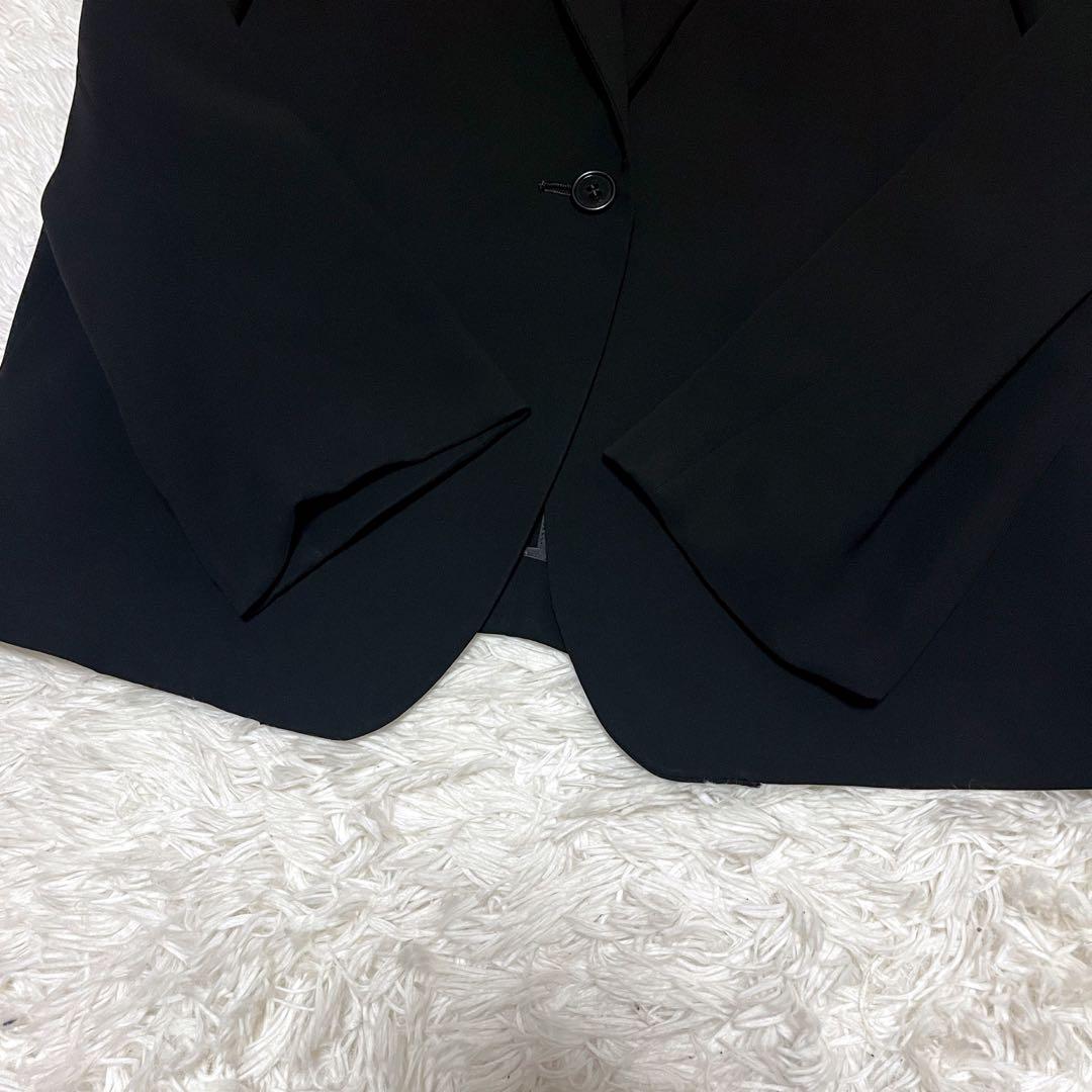 【大きいサイズ】23区 パンツスーツ セットアップ ブラック 50 シングル 黒