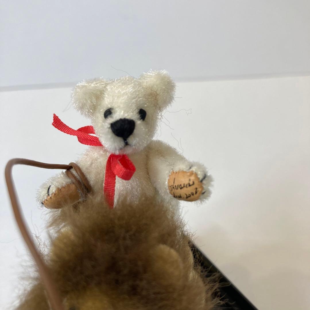 テディベア ワールドオブミニチュアベアーズ ライオンにまたがったくまさん