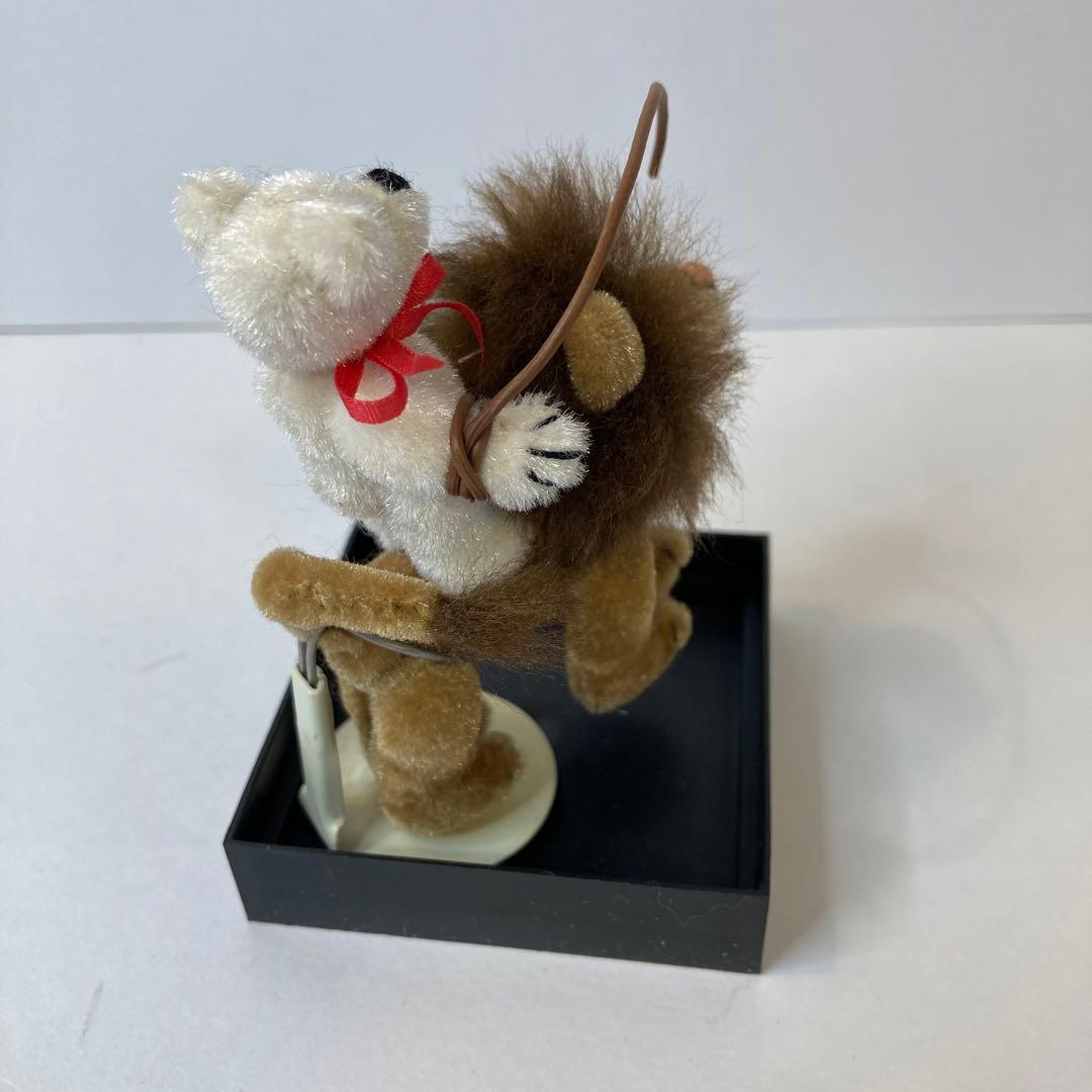 テディベア ワールドオブミニチュアベアーズ ライオンにまたがったくまさん