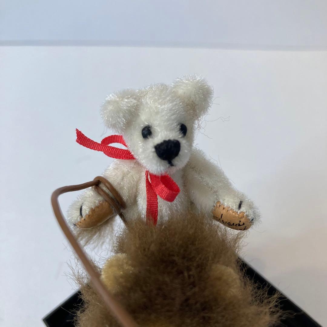 テディベア ワールドオブミニチュアベアーズ ライオンにまたがったくまさん