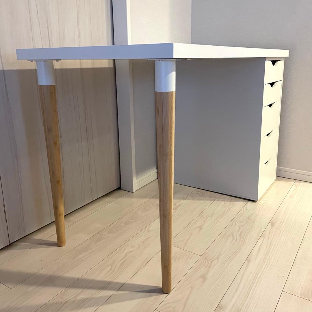 IKEA デスク　5段引き出し付き