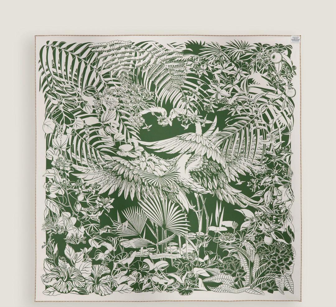 エルメスカレ ダブルフェイス90 《フラミンゴ・パーティー》新品￥108,900