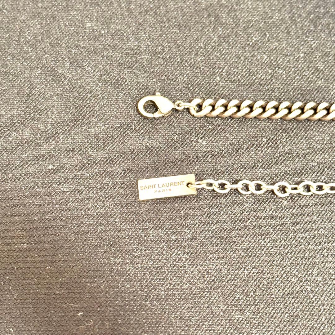 SAINT LAURENT シルバーチェーンブレスレット