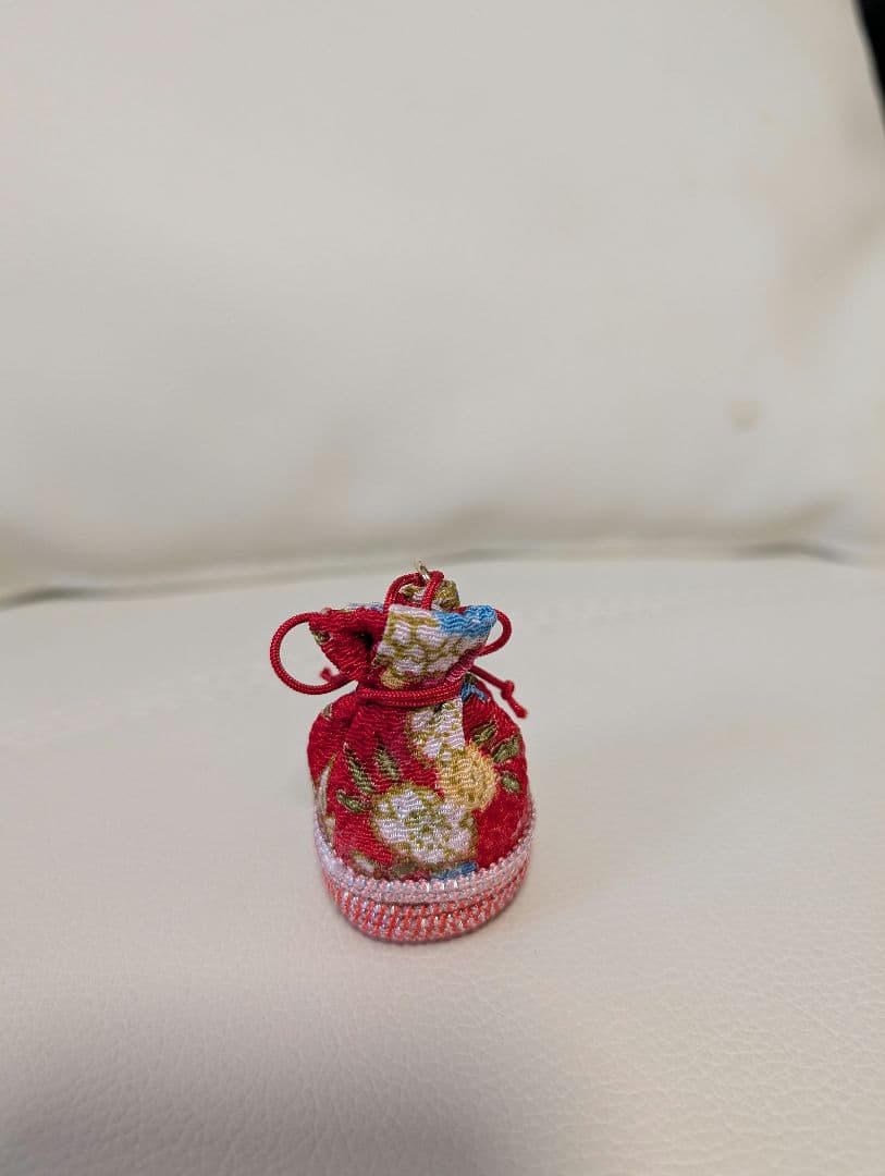 和柄巾着チャーム(パワーストーン入り)