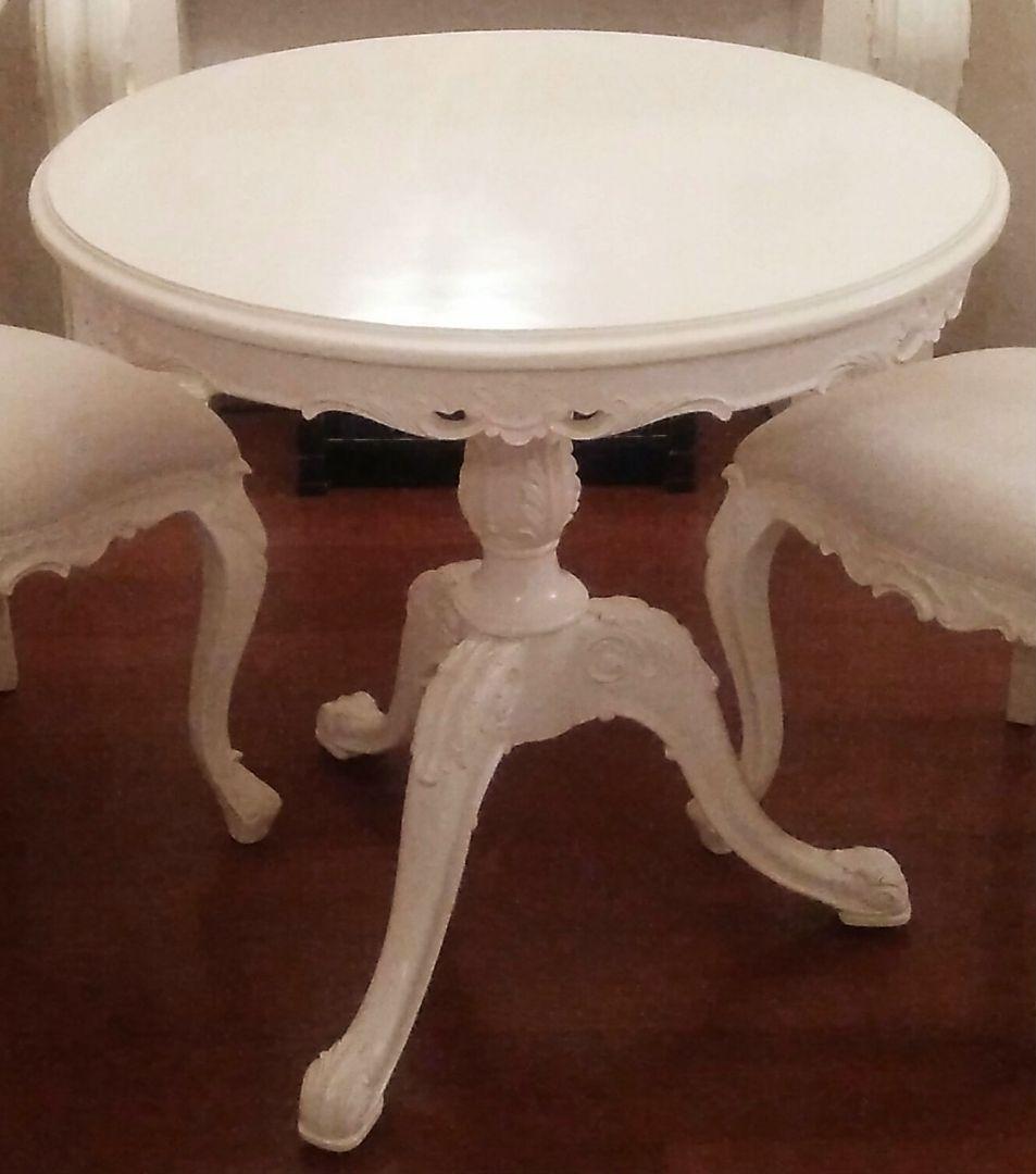 45%off❗オーダーハンドメイド/ロココ調ラウンドテーブル80cm