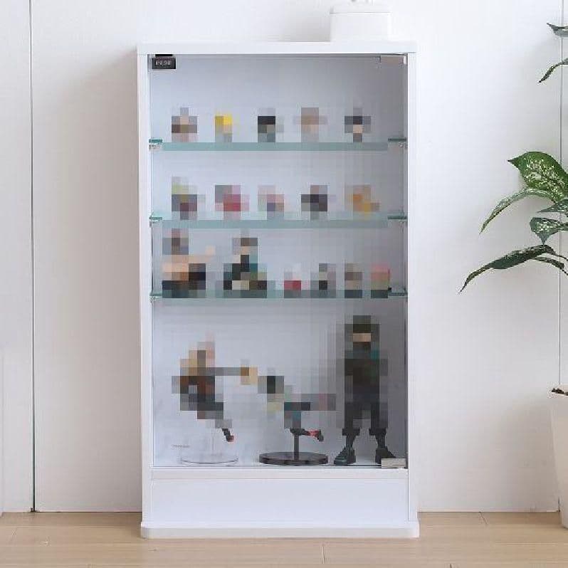 【幅46cm×奥行18cm】コレクションケース　ホワイト