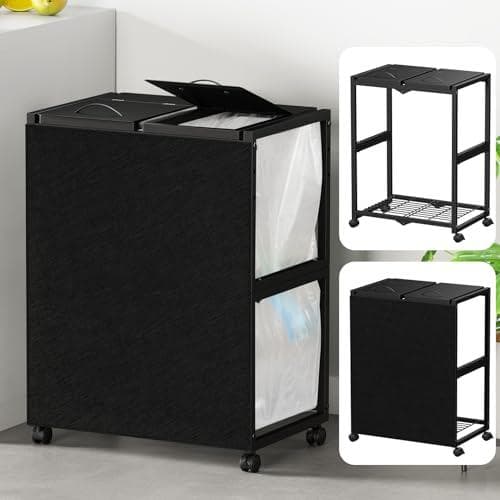 [マグネット式目隠し] ゴミ袋ホルダー 平袋・U型袋両対応 TTWO ダストpo