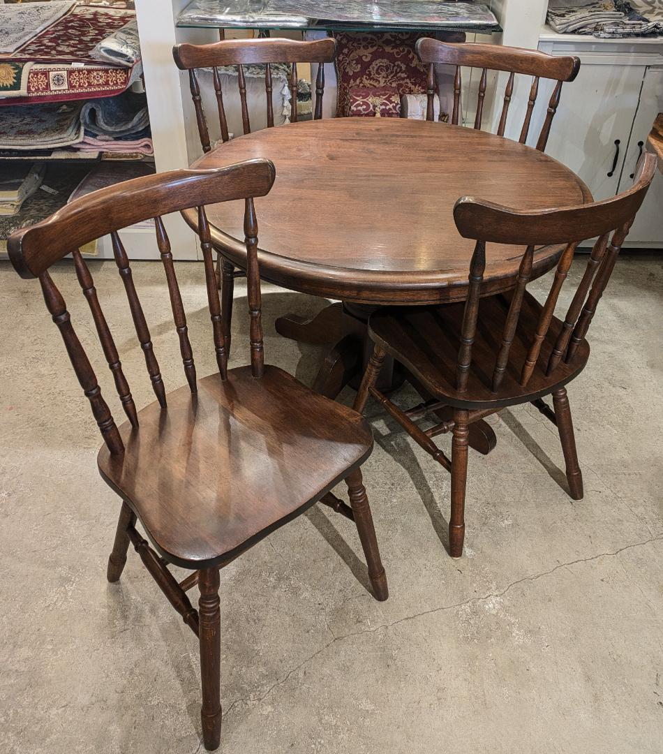 専用①【5点】 無垢 ダイニングテーブル ウィンザーチェア テーブル ラウンド