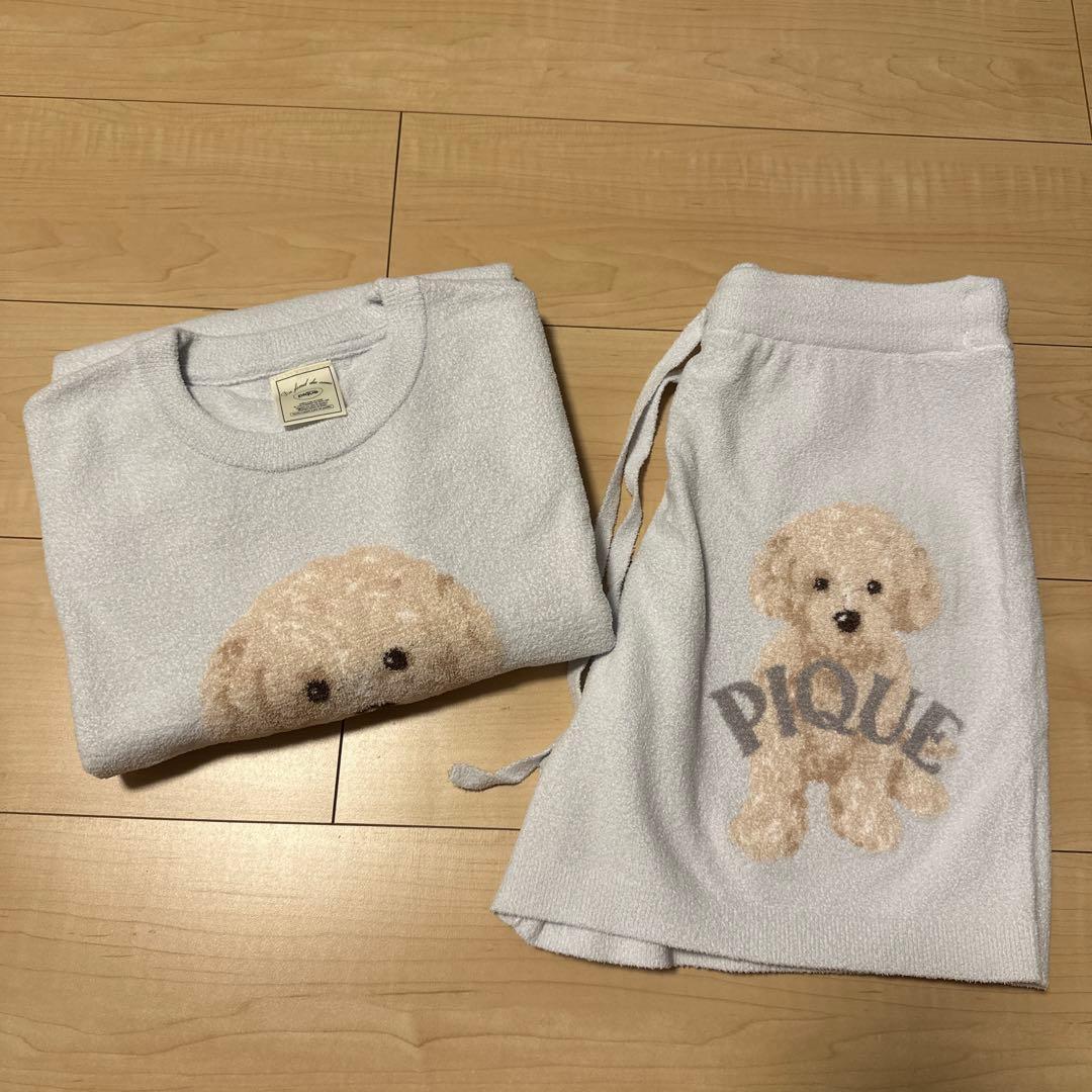 ジェラートピケ トイプードル ルームウェア 上下セット❁