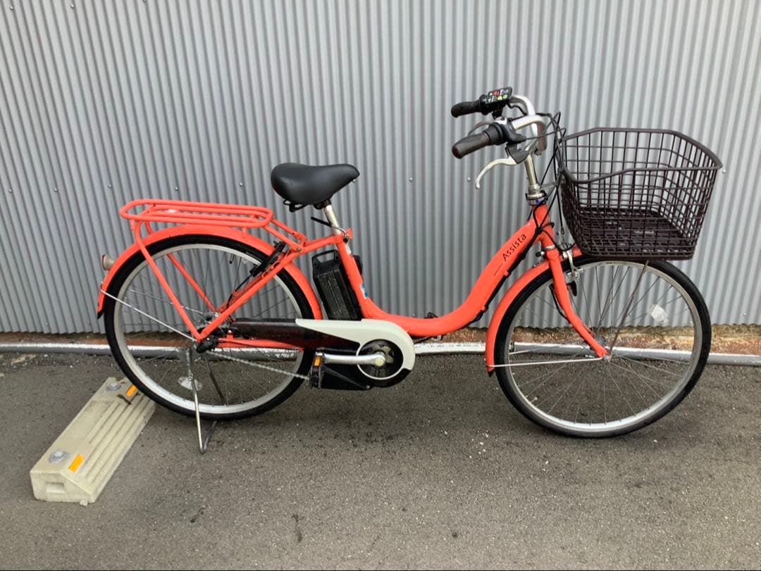 ヤマハ新機種電動アシスト自転車pasnatura24インチオレンジアルミボディー
