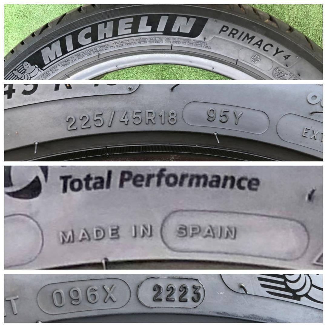 225/45 R18 MICHELIN Primacy 4ラジアルタイヤ