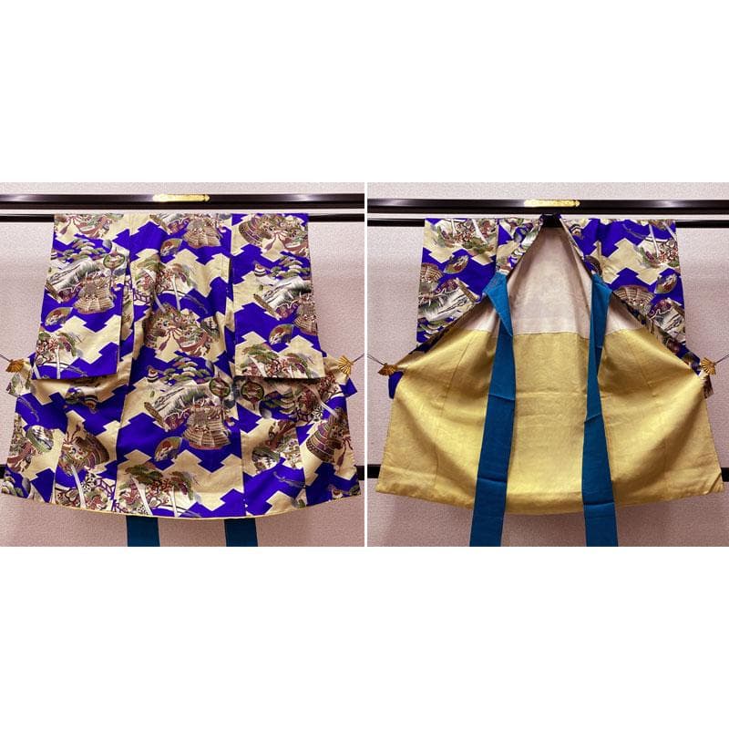 M◎506ab85◎七五三 三歳 男の子 セミアンティーク着物&被布