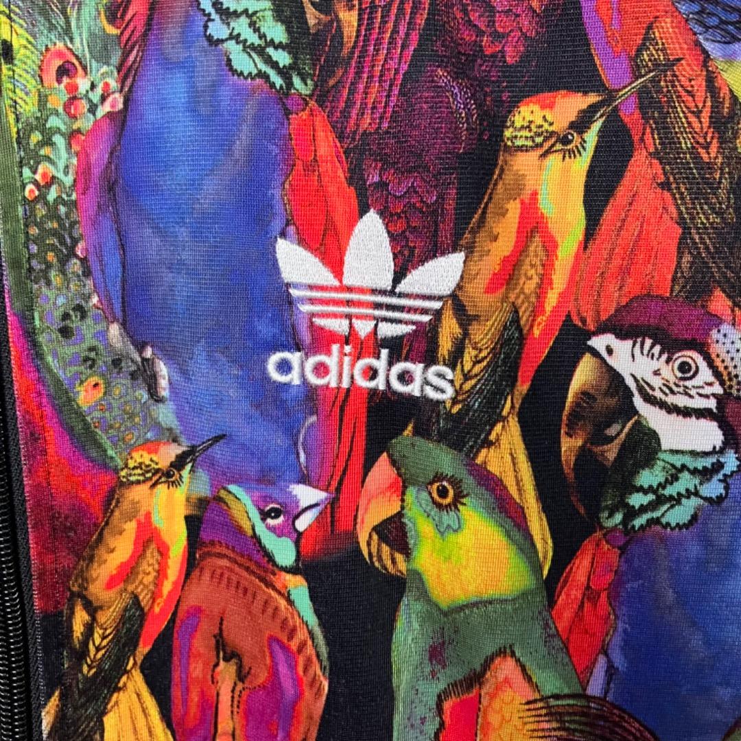 adidas ファームカンパニーコラボ アディダス トラックジャケット 九官鳥柄