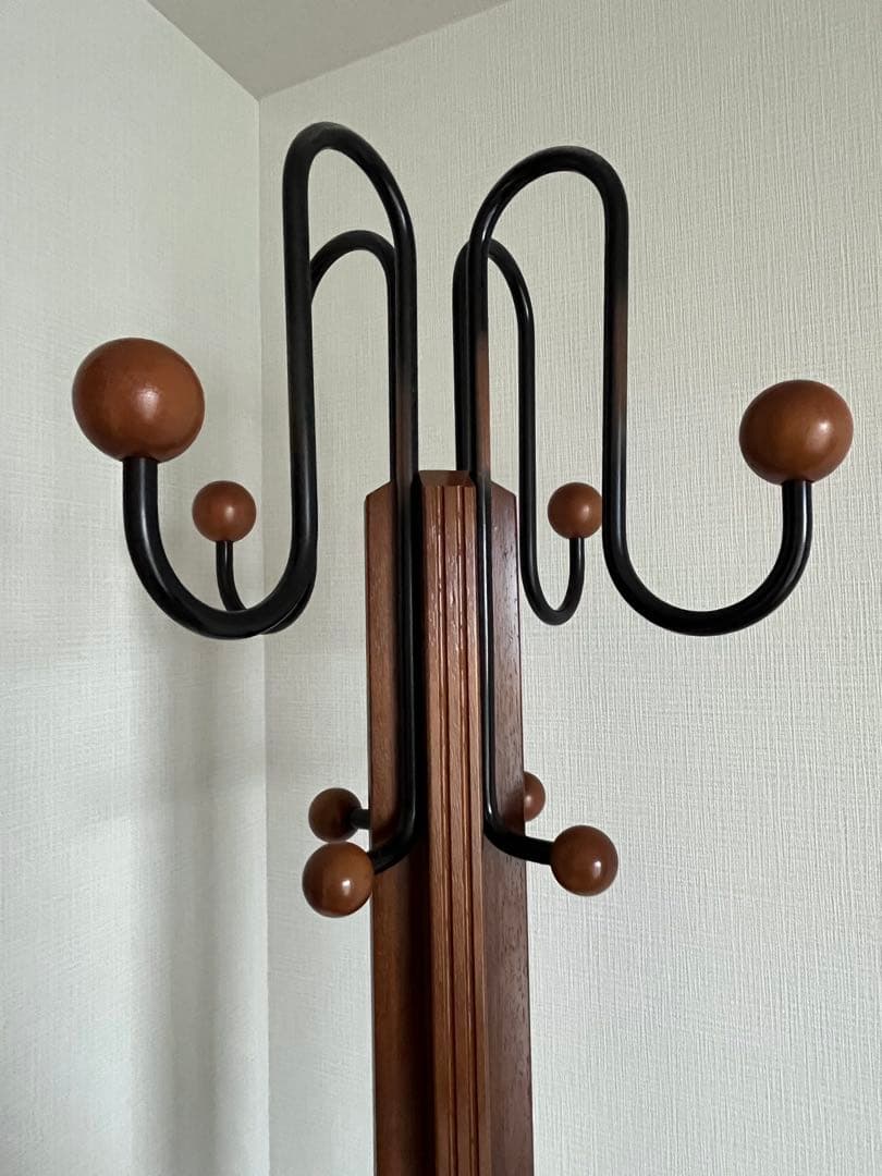 本日正午削除 最終価格 karimoku 木製スタンド型ポールハンガー