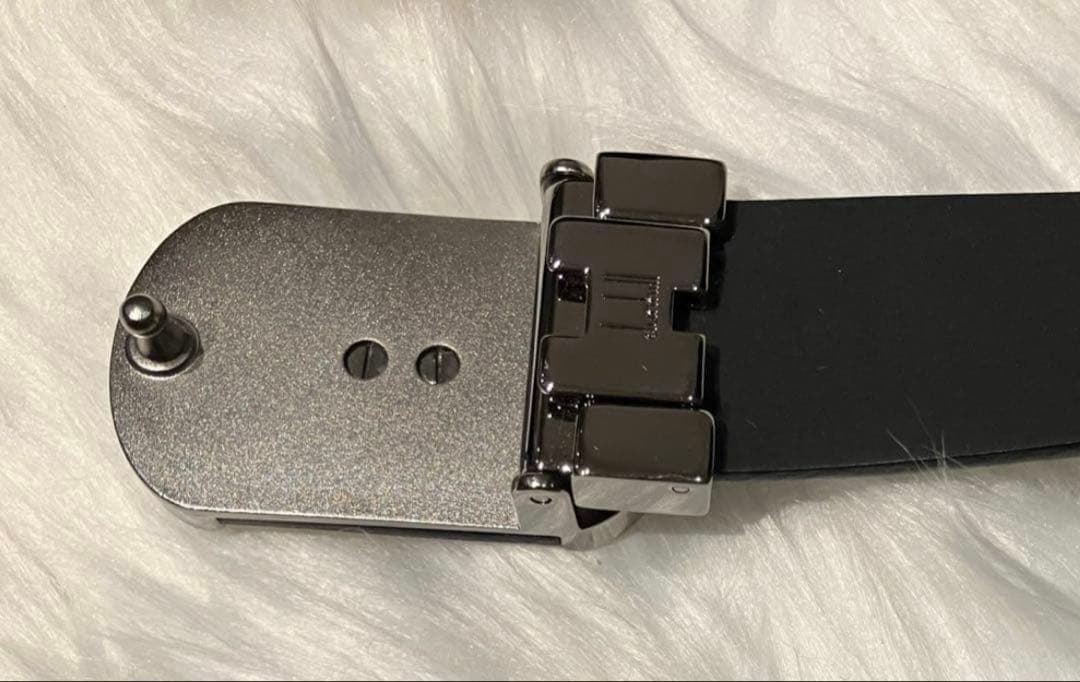 ⭐️ユリッペ⭐️美品⭐️ダンヒル　ベルト 黒　両面 皮革