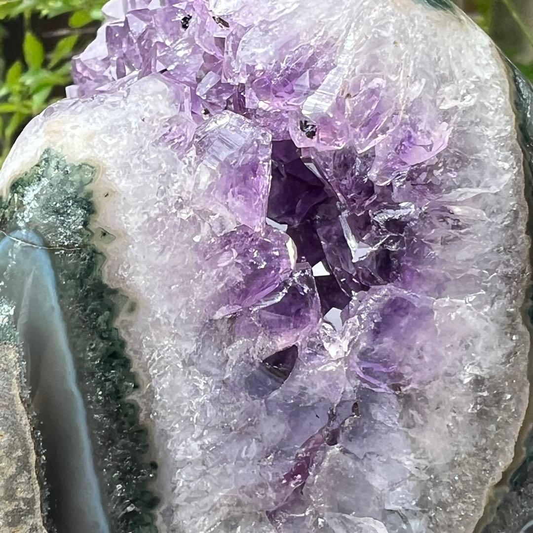 ✨紫の煌めきパワー✨ウルグアイ産 ファントム アメジストクラスター 天然石 原石