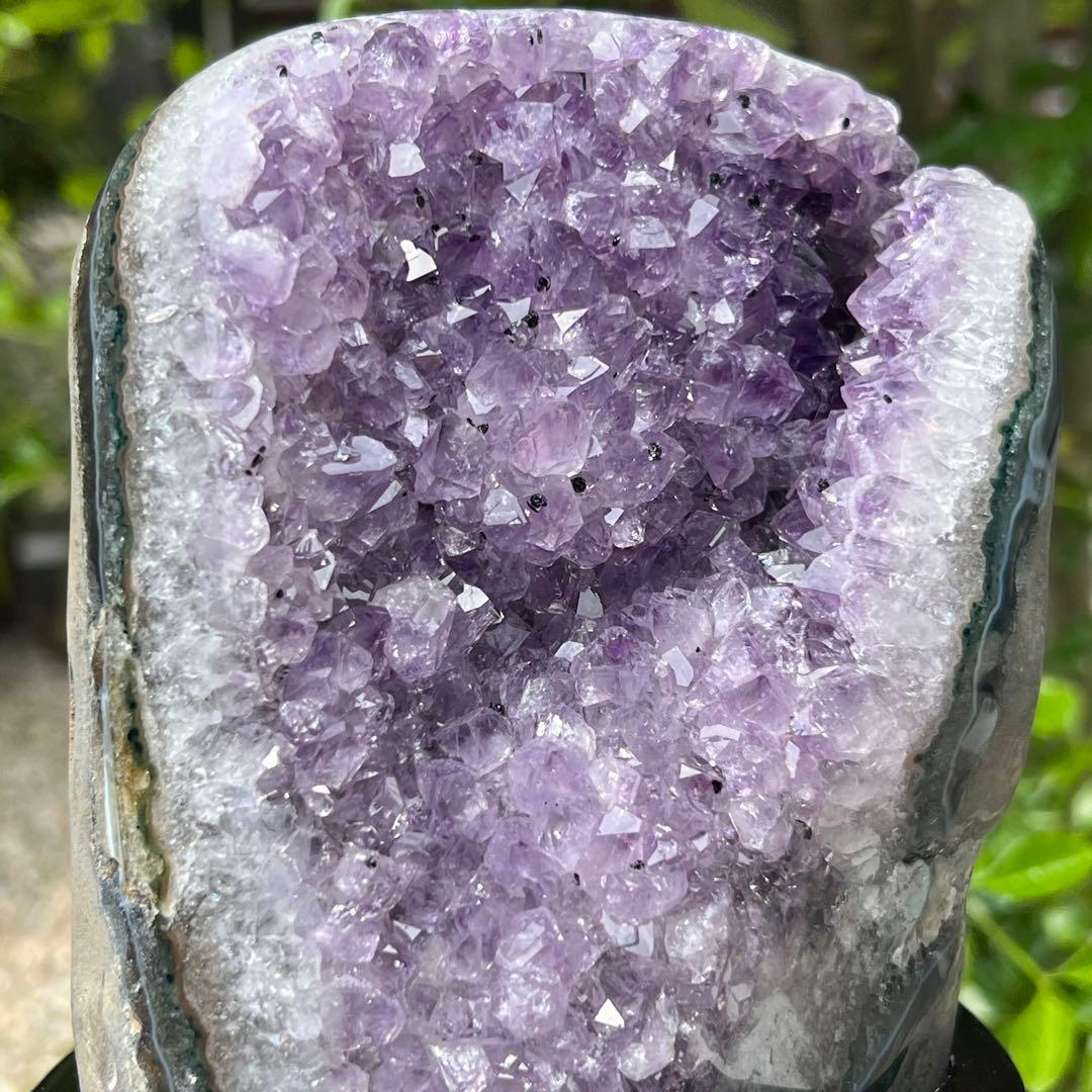 ✨紫の煌めきパワー✨ウルグアイ産 ファントム アメジストクラスター 天然石 原石