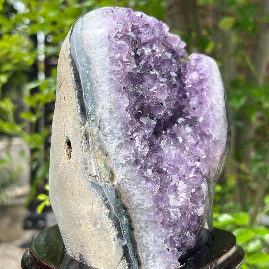 ✨紫の煌めきパワー✨ウルグアイ産 ファントム アメジストクラスター 天然石 原石