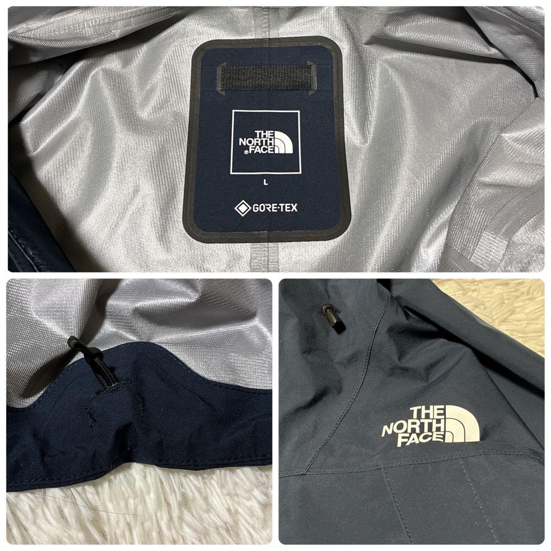 未使用タグ付/L⭐️ノースフェイス マウンテンパーカー　ゴアテックス　ネイビー