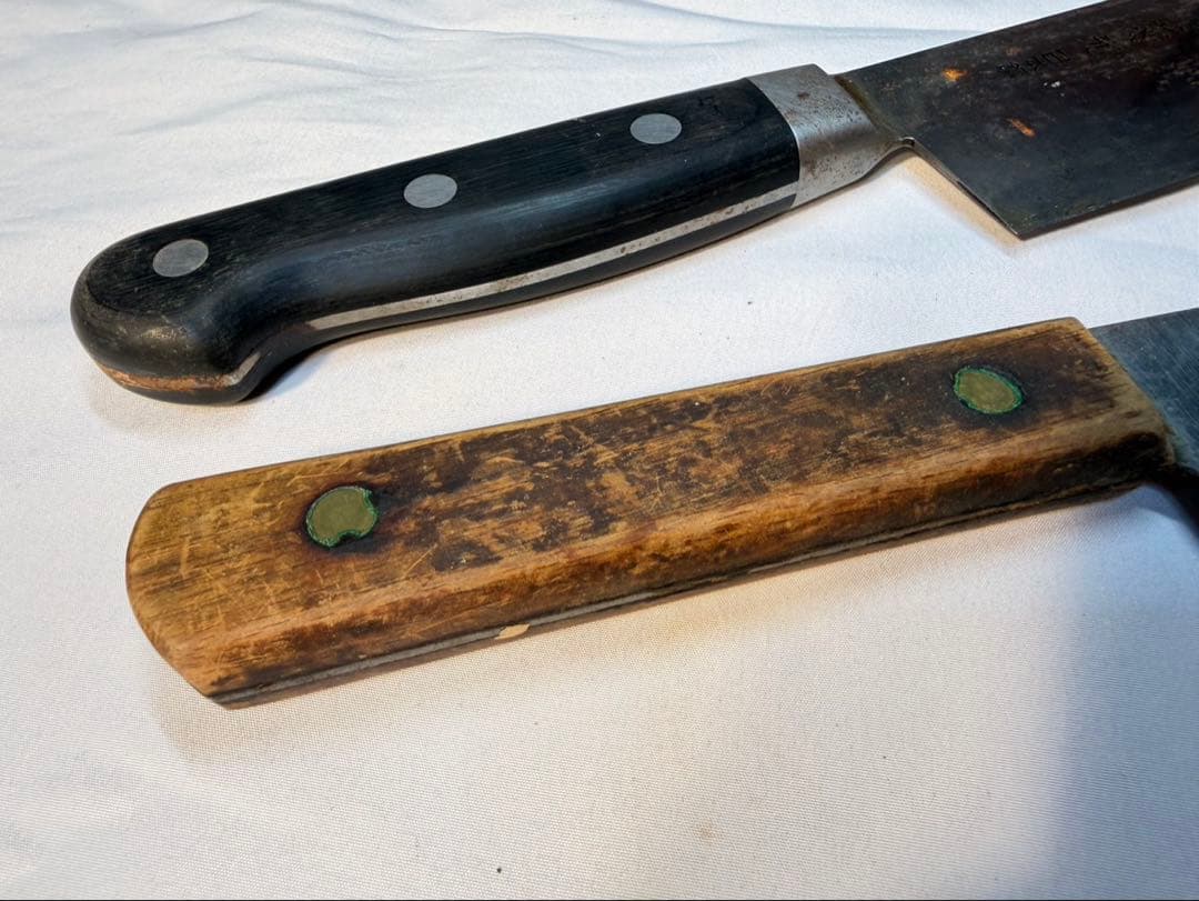 光友　菊元　日本鋼　特鋼光　三徳包丁　包丁　刃物　2本セット