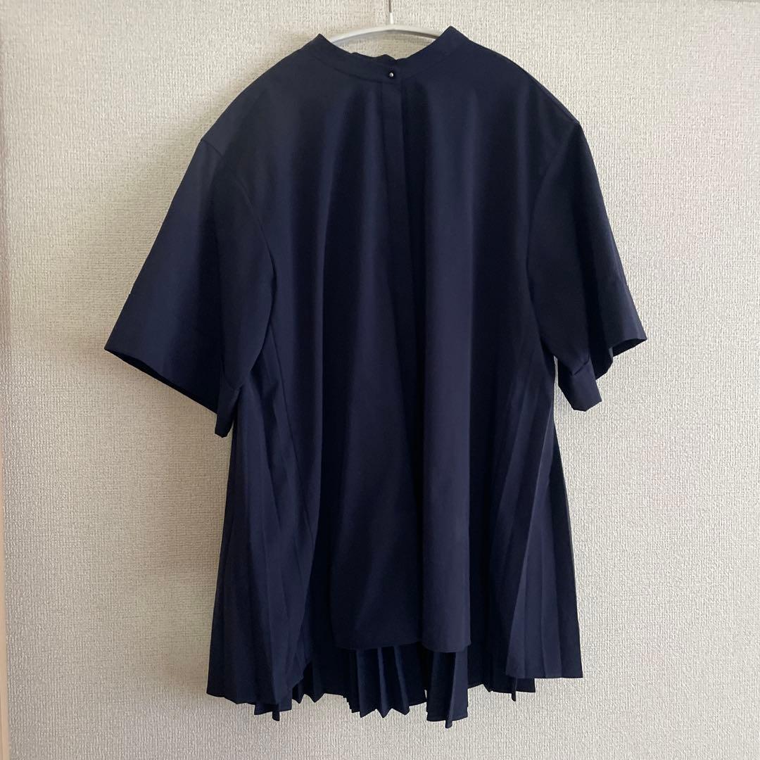 ユナイテッドアローズ　バックプリーツ 五分袖 ブラウス