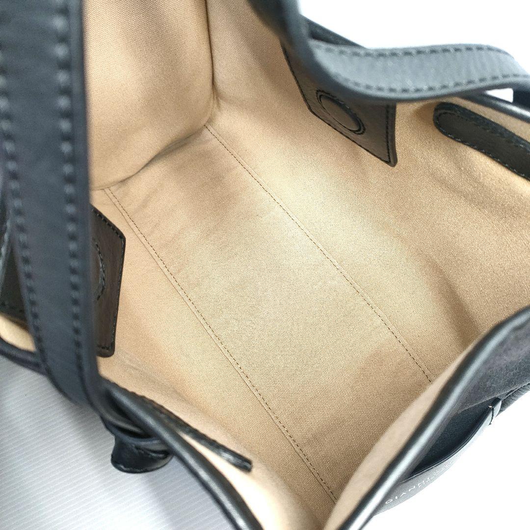 【人気✨️】GIANNI CHIARINI マルチェッラＳ　ブラックトートバッグ