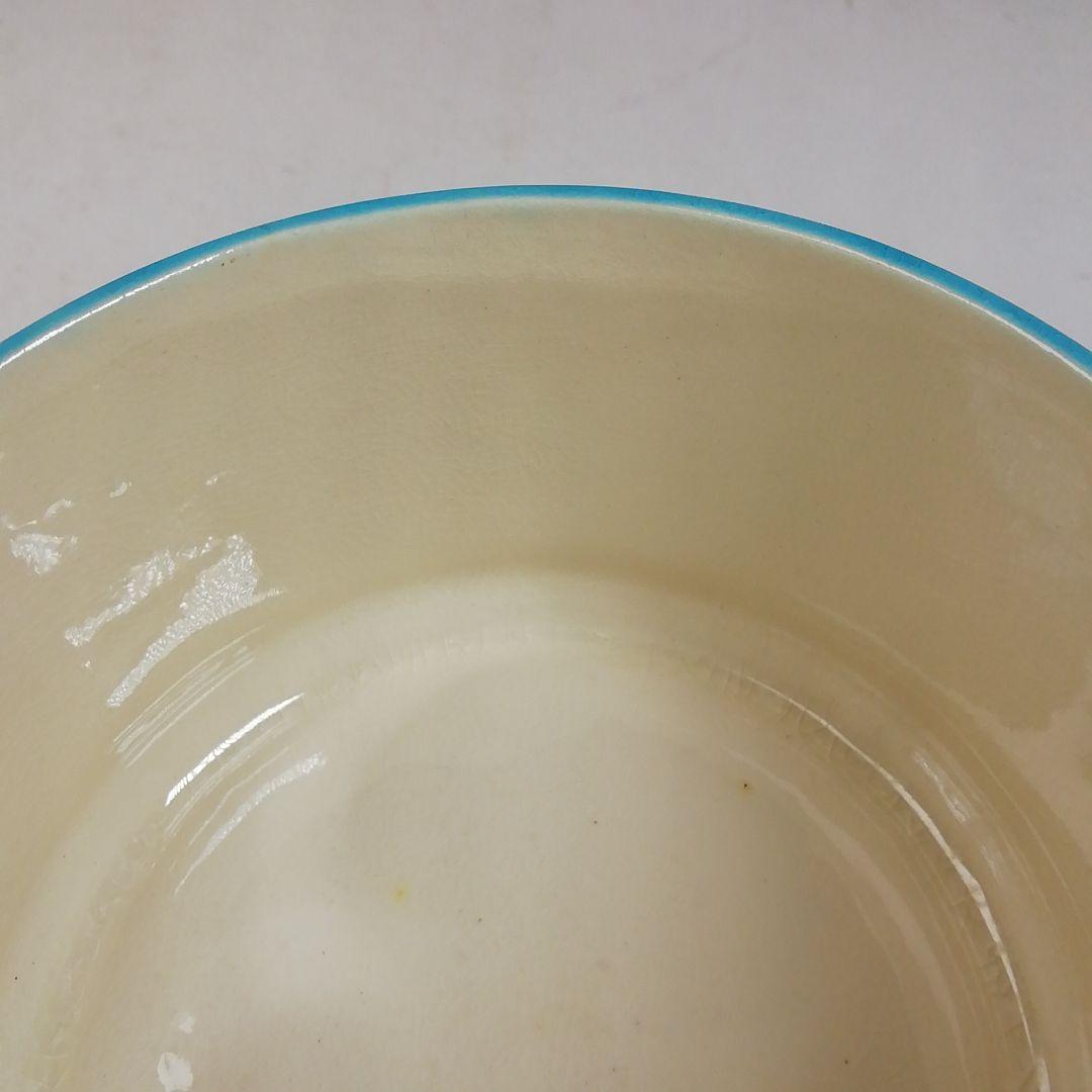 Ｔ９９０　茶器　『浅葱交趾釉』『手桶　茶器』『橋本城岳 造』　共箱　茶道具