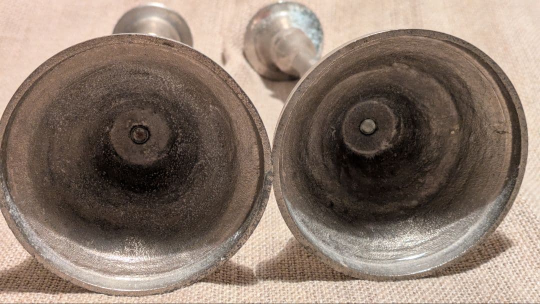 フランスアンティーク エレガント キャンドルホルダー 燭台 2個セット