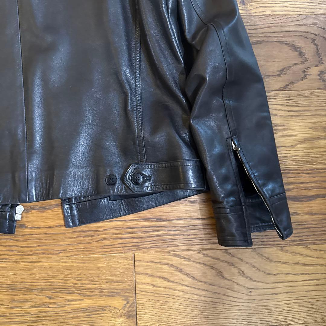 (クリーニング済)agnes b. レザージャケット size2 短丈 希少