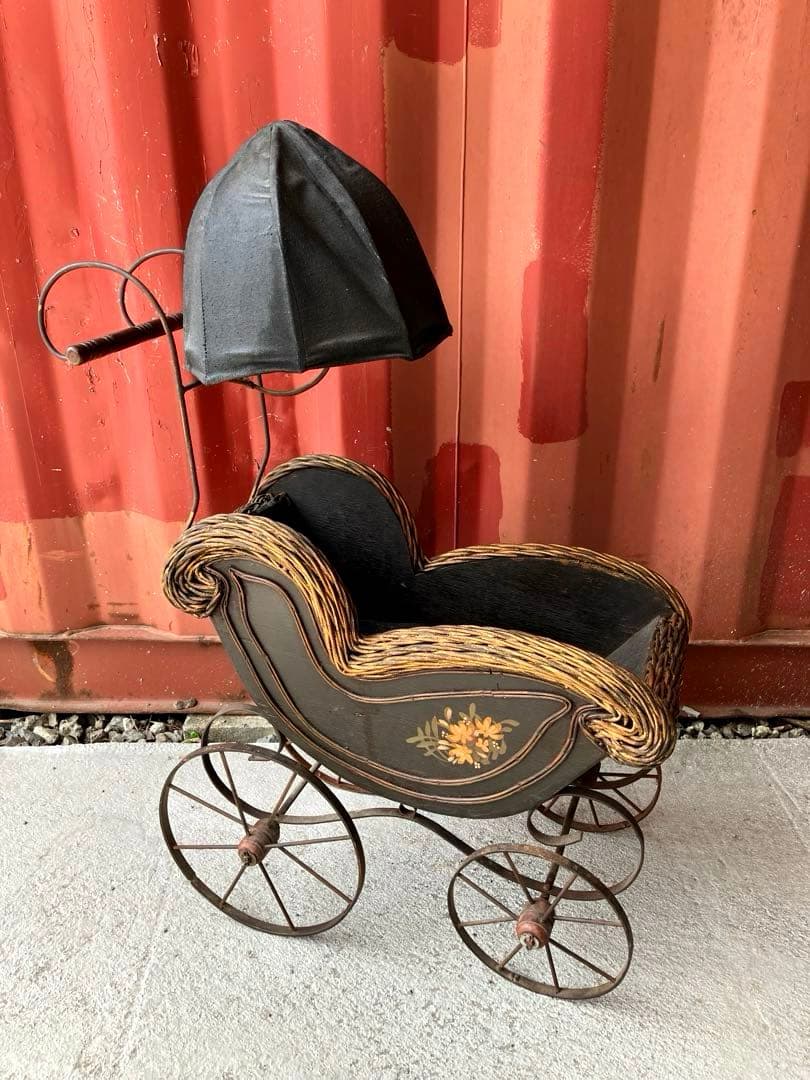 アンティーク　ドールベビーカー