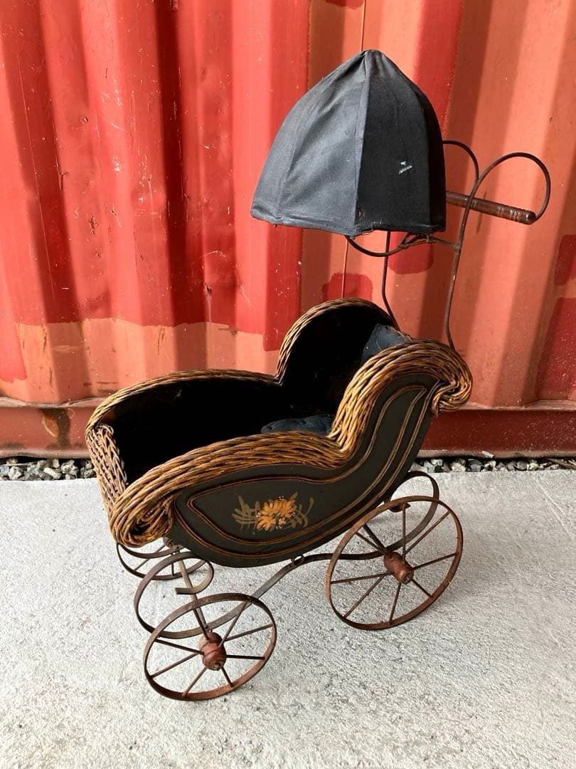 アンティーク　ドールベビーカー