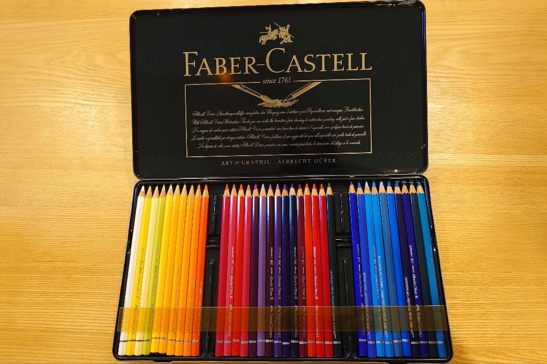 Faber-Castell 水彩色鉛筆 72色缶セット