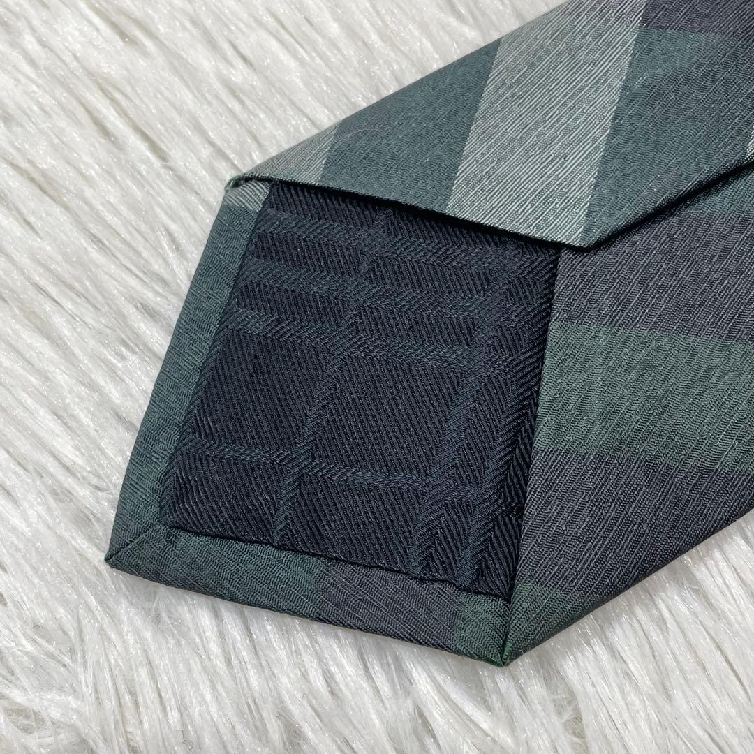 TG3285 BURBERRY LONDON チェック ネクタイ イタリア製
