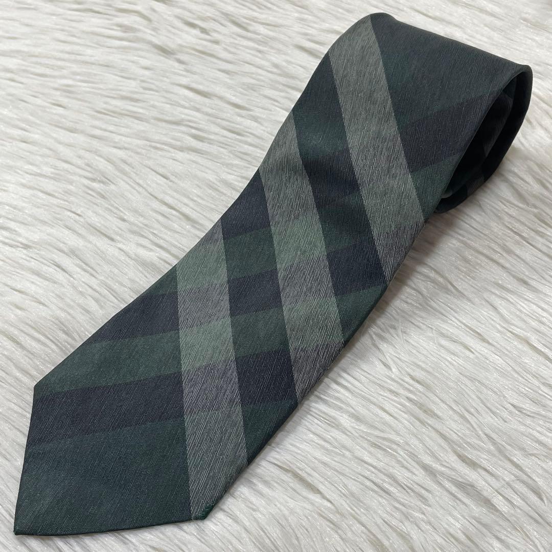TG3285 BURBERRY LONDON チェック ネクタイ イタリア製