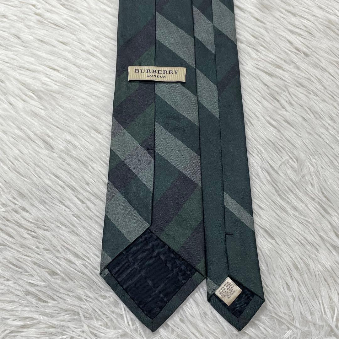 TG3285 BURBERRY LONDON チェック ネクタイ イタリア製