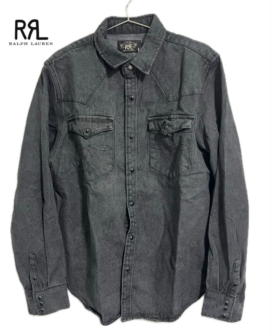【美品】RRL ダブルアールエル デニムシャツ