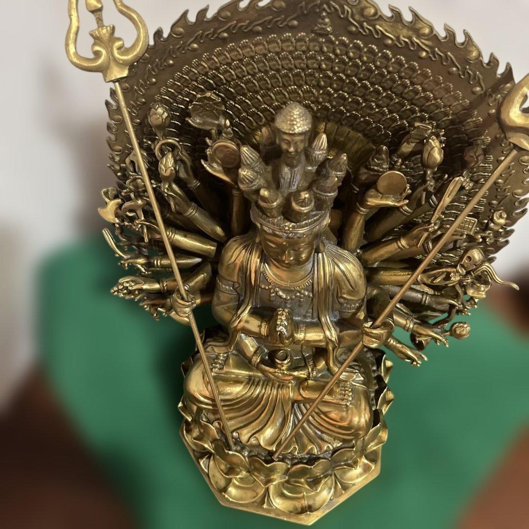 金属　千手観音