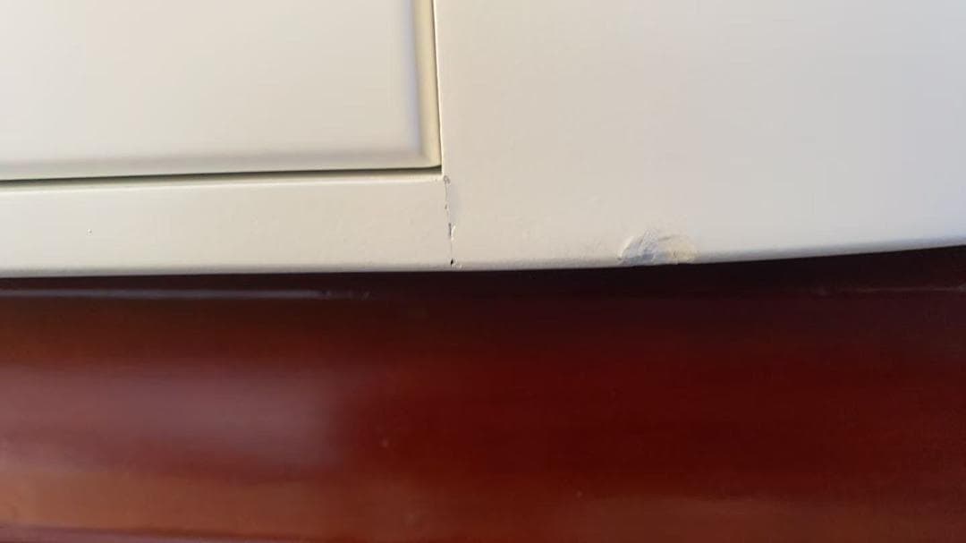 【三色変化LEDミラー 】ホワイトドレッサー訳あり品201-100-02