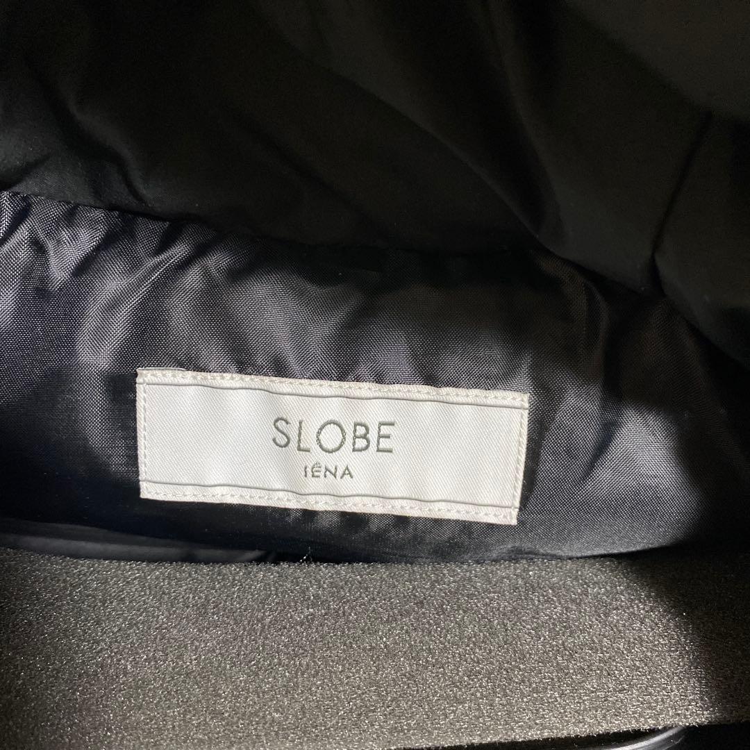 スローブイエナブラックフード付きダウンジャケット