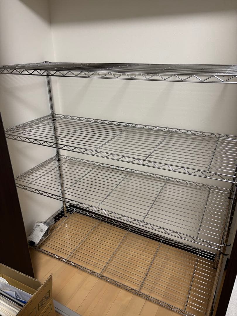 3段スチールラック キャスター付き