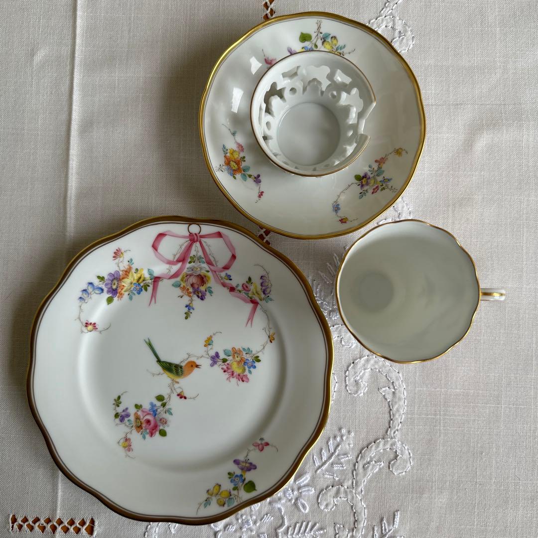 ★ ヘレンド　チョコレートカップ＆ソーサー ・プレート　セット ★ HEREND