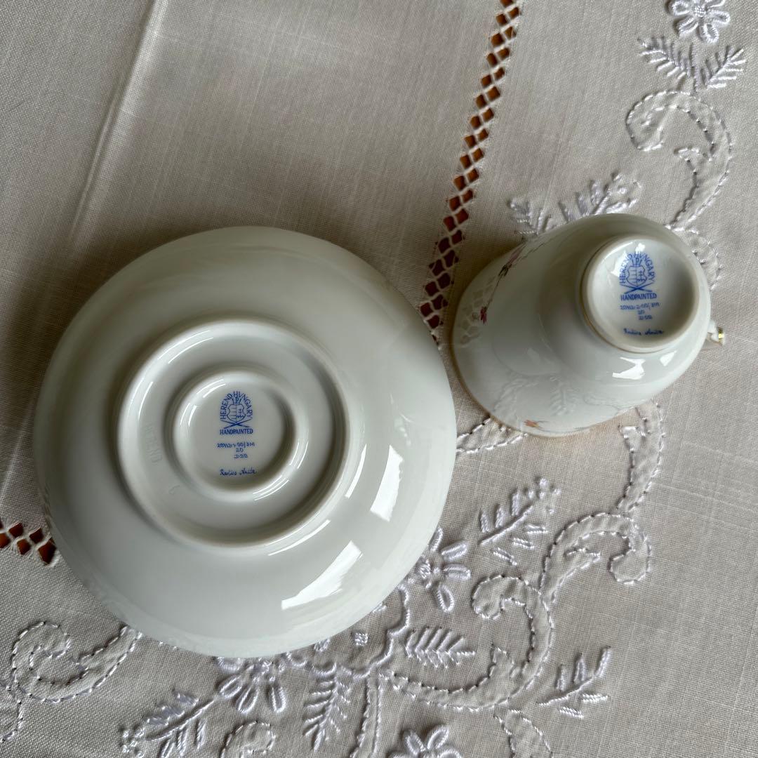 ★ ヘレンド　チョコレートカップ＆ソーサー ・プレート　セット ★ HEREND