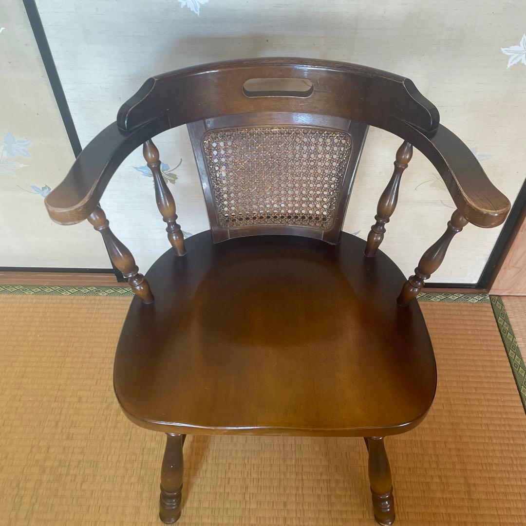 最終値下げ　飛騨産業　キツツキ　穂高　アームチェアー　イス　 木製