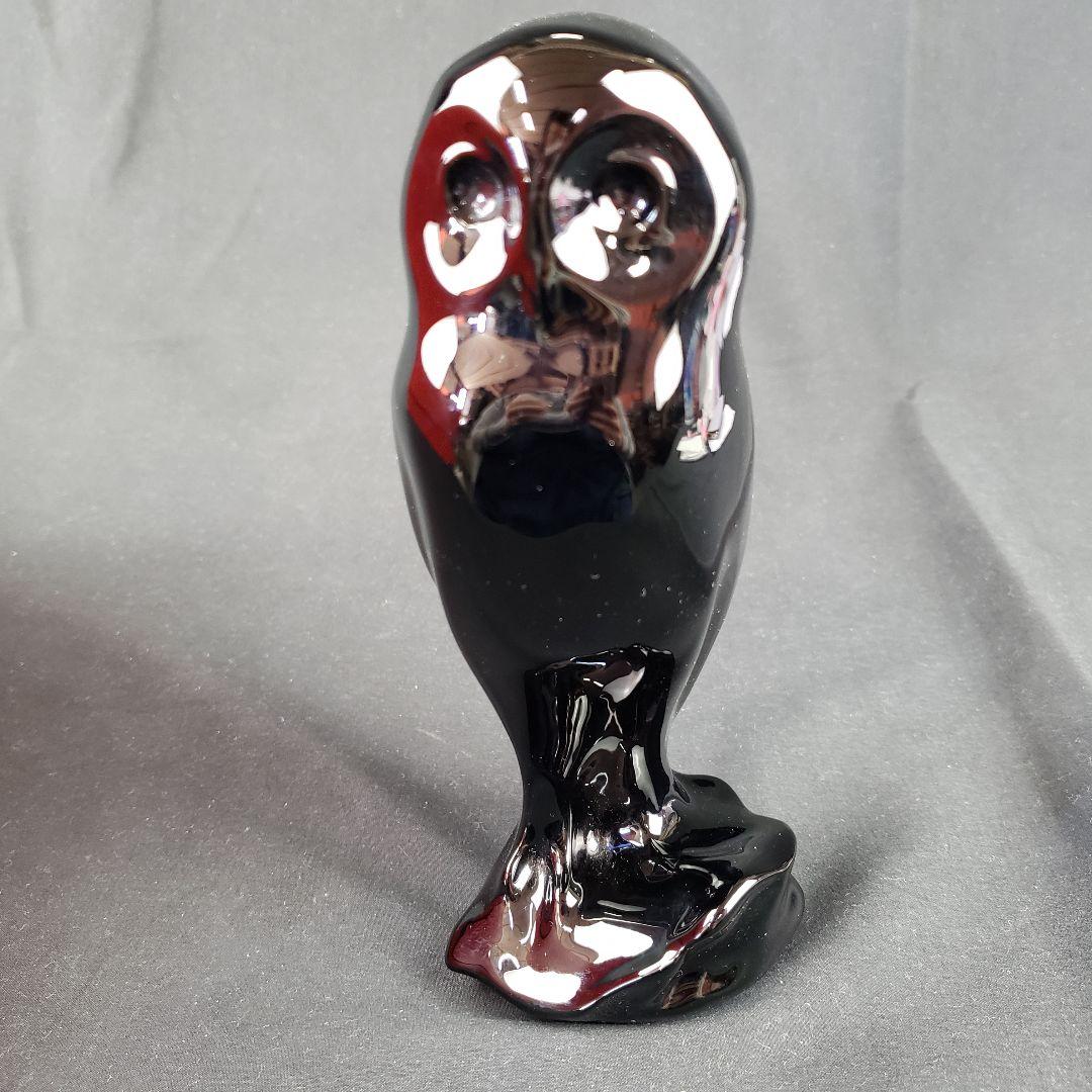 バカラ フクロウ 梟 ふくろう ミッドナイト クリスタル クリスタルガラス 箱付