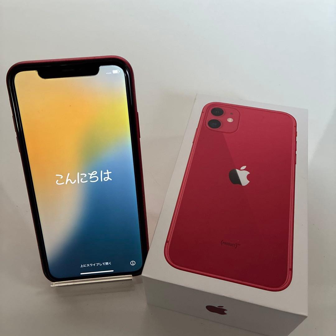 【美品❣️】Apple iPhone 11 (PRODUCT(RED)) 箱付き