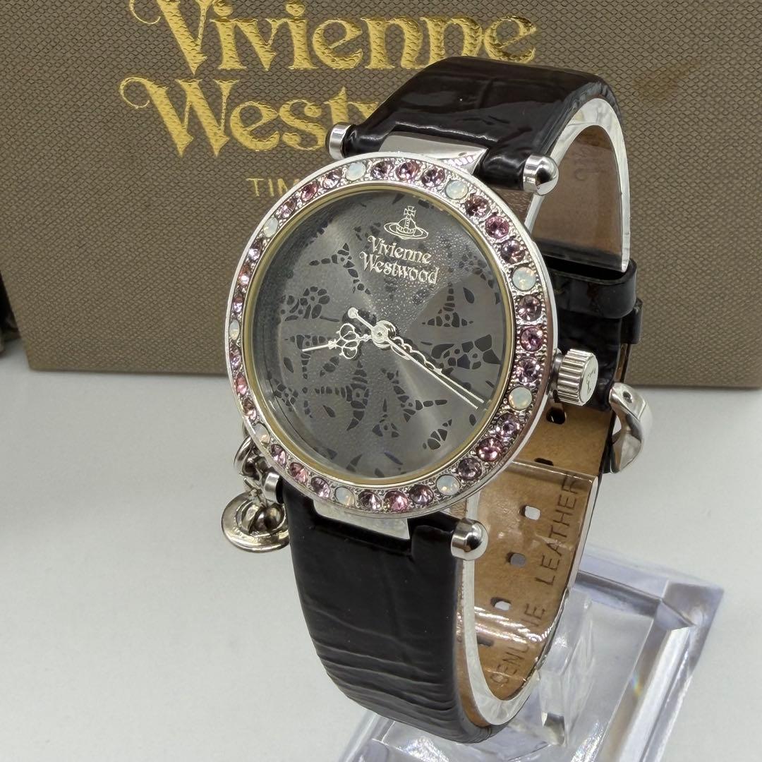 希少★ヴィヴィアンウエストウッド VV006GYBK 腕時計 稼動品 美品