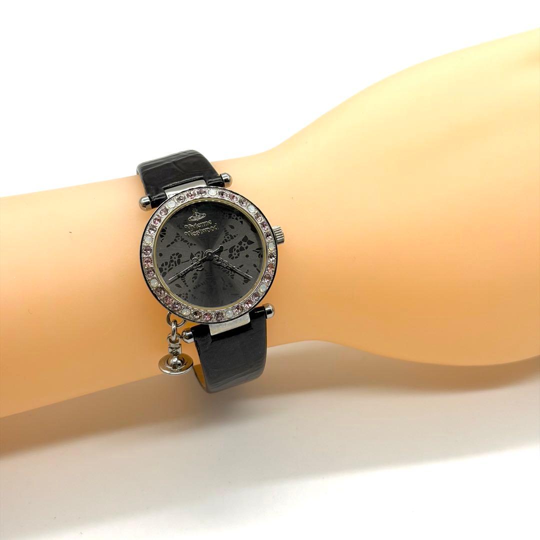 希少★ヴィヴィアンウエストウッド VV006GYBK 腕時計 稼動品 美品