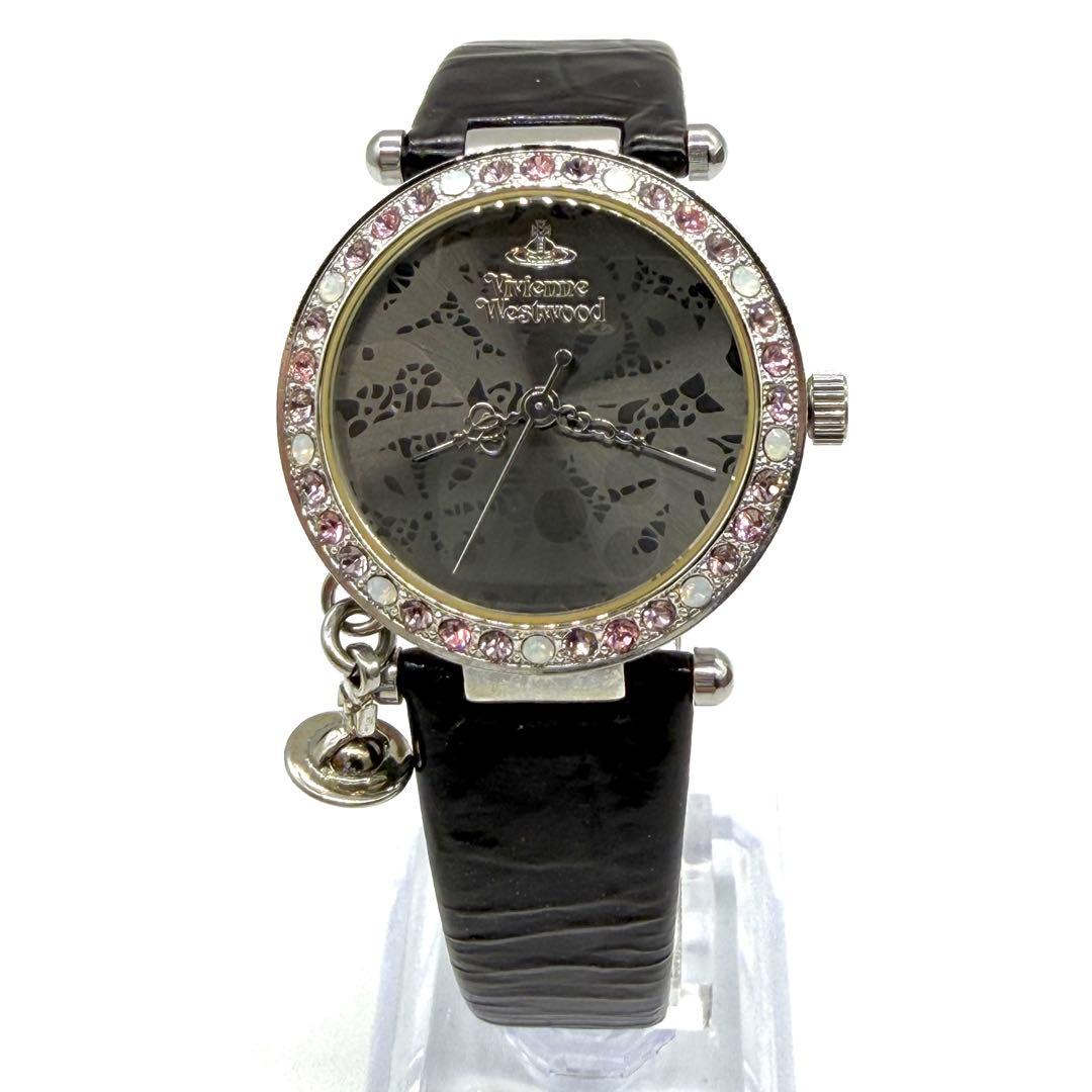 希少★ヴィヴィアンウエストウッド VV006GYBK 腕時計 稼動品 美品