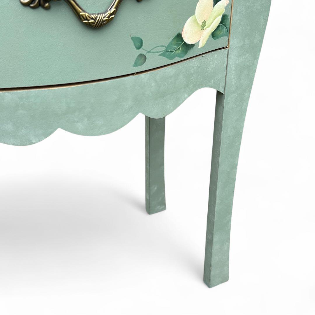 トールペイント ロココ調 コンソール サイドテーブル チェスト